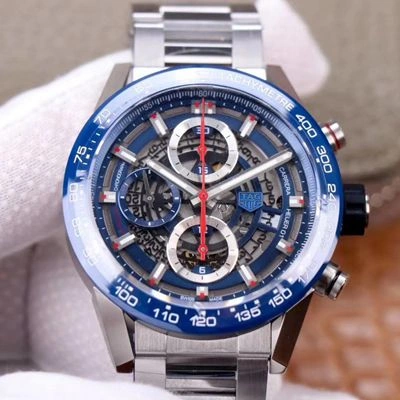 Tag Heuer Carrera CAR201T.BA0766 Chronograph XF Factory 1:1 Best Edition Replica Watch Blue Dial Swiss Calibre 01
